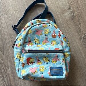 LOUNGEFLY x NICKELODEON Spongebob Patrick Mini Backpack/ Convertable Straps